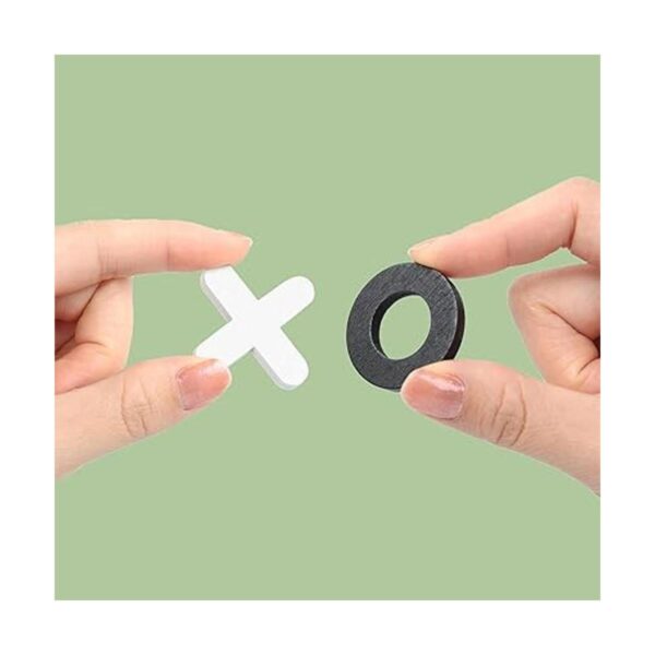Tablero de madera Tic Tac Toe Juego de mesa XO juguete de_5
