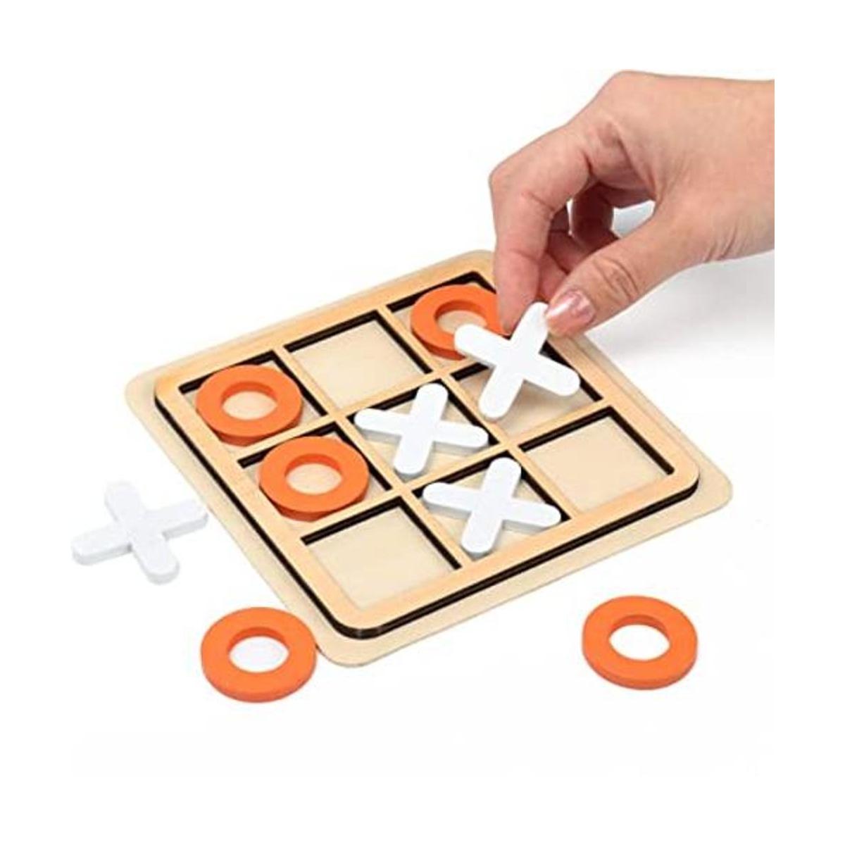 Tablero de madera Tic Tac Toe Juego de mesa XO juguete de