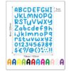 972 calcomanías de letras coloridas de 12 hojas del