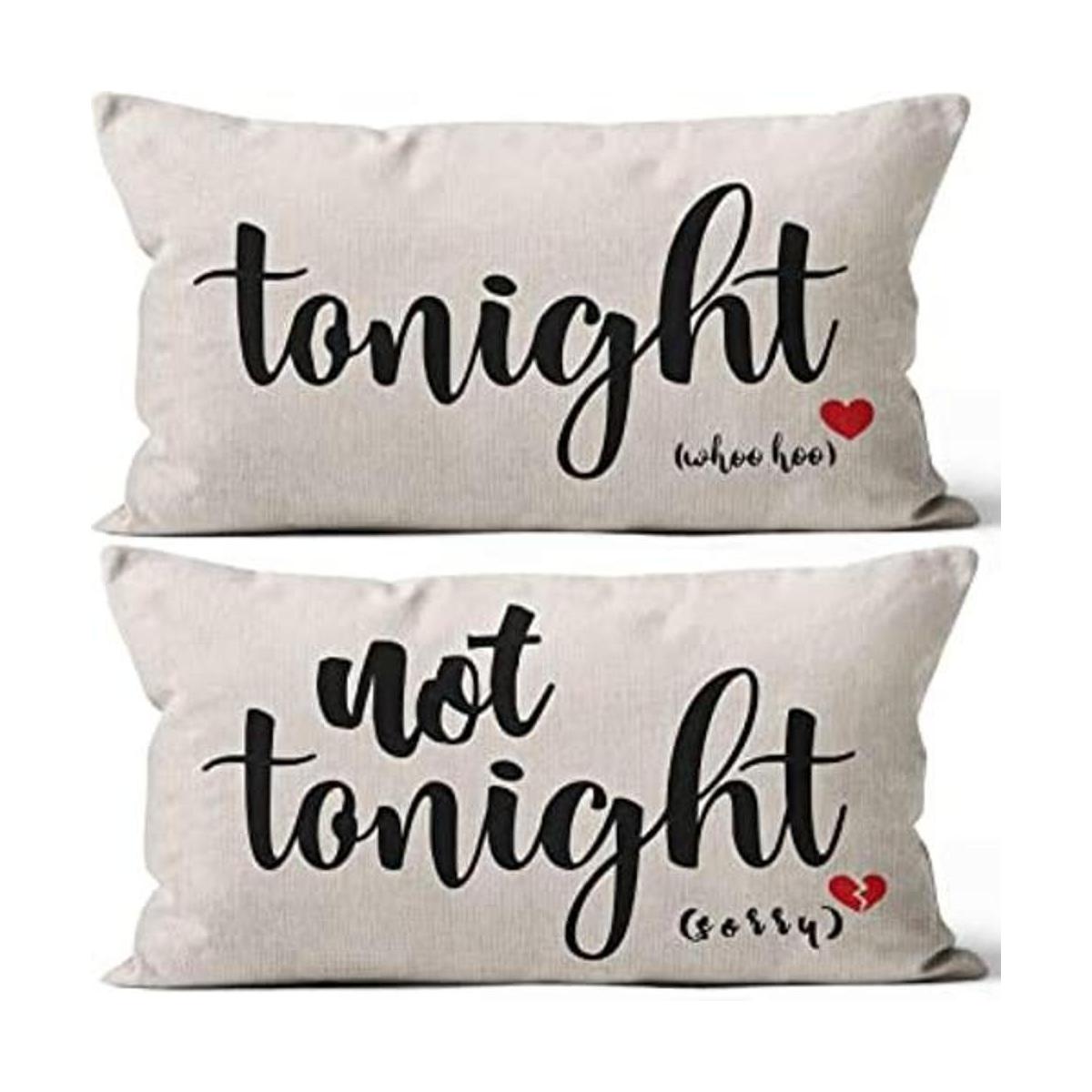 Divertida funda de almohada suave reversible para parejas