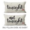 Divertida funda de almohada suave reversible para parejas