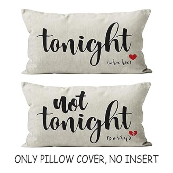 Divertida funda de almohada suave reversible para parejas