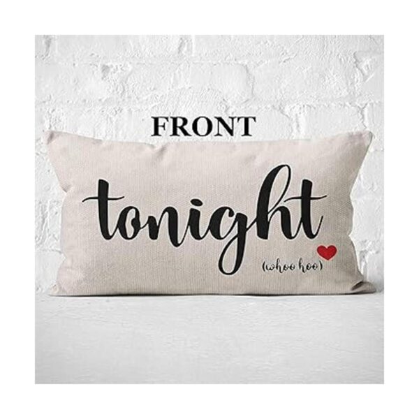 Divertida funda de almohada suave reversible para parejas