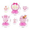 OSNIE Centros de mesa de fiesta de baby shower rosa para_2
