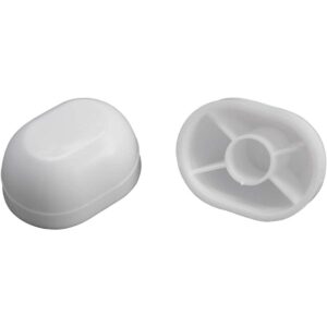 baño tornillo Caps Oval Color Blanco Push on tipo_1