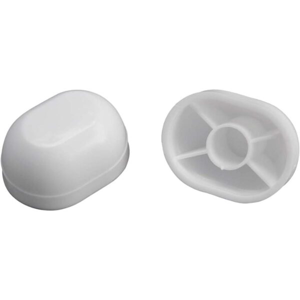 baño tornillo Caps Oval Color Blanco Push on tipo_1