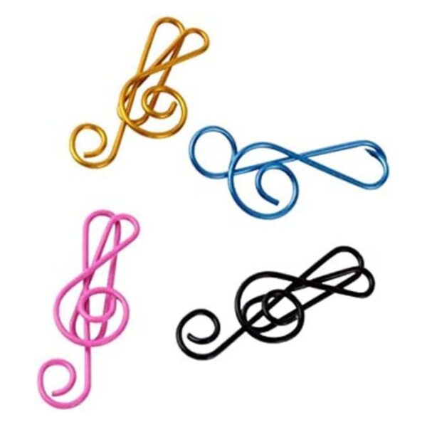 Haidong 20 piezas Metal Creative notas musicales estilo_1