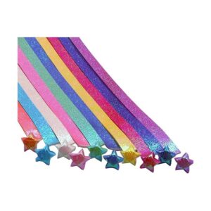 GSHLLO 200 hojas con purpurina Origami Stars papel_1