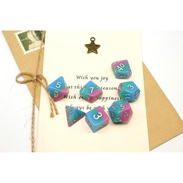 Dice Resin DD Transparent Dice Set Fit Dungeons and_5