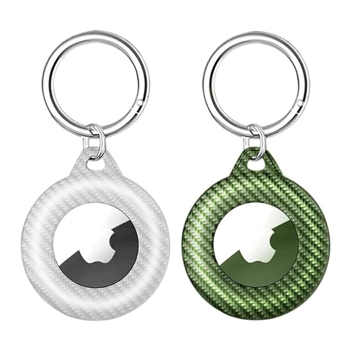 Funda para Airtags antiarañazos con llavero compatible