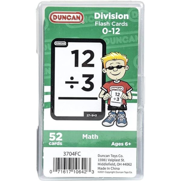 Duncan Tarjetas para practicar la división verde y_1