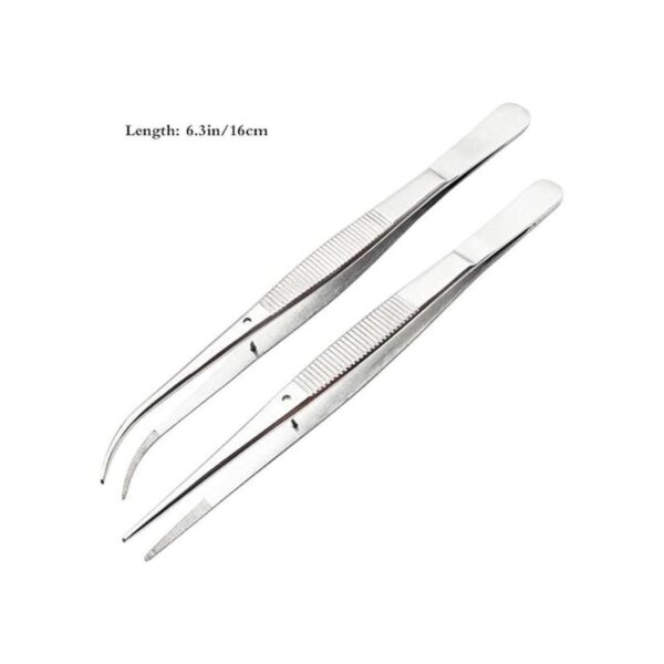 Pinzas de acero inoxidable JKJF con puntas dentadas de_2