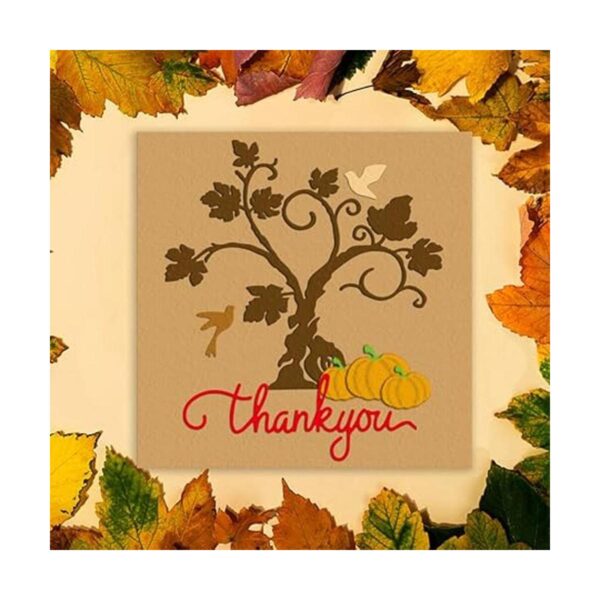 Troqueles de corte de Acción de Gracias otoño árbol_3