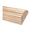 Varillas largas de madera natural sin acabar paquete de_3