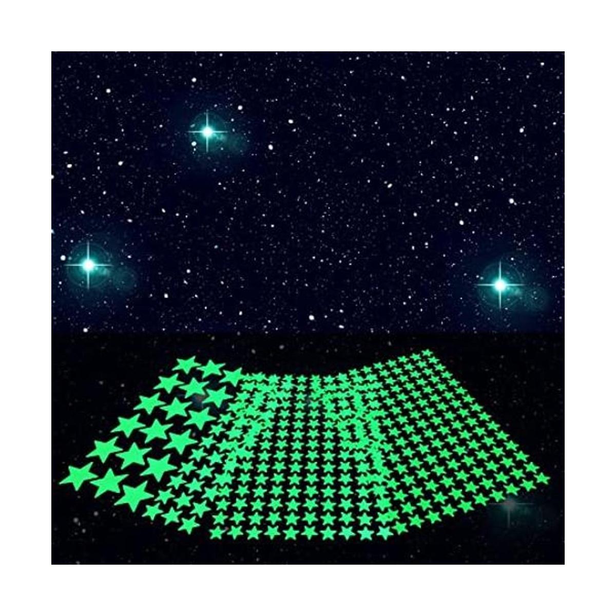 MOJOTORY Calcomanías de estrella que brillan en la