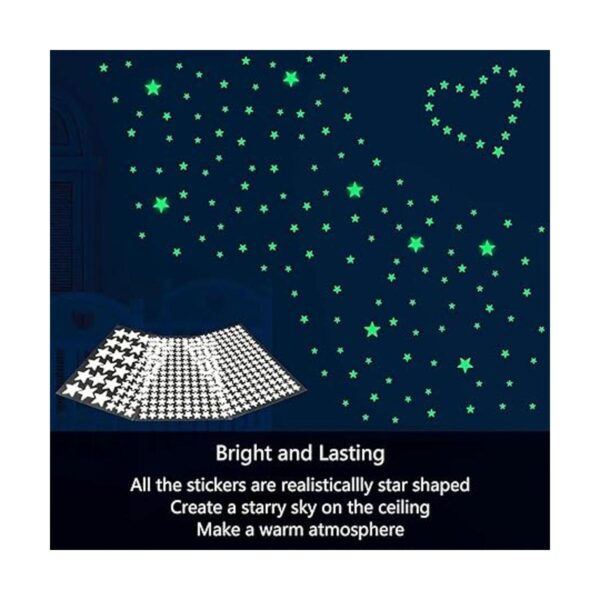 MOJOTORY Calcomanías de estrella que brillan en la