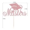 Qertesl Masters Decoración para tartas de graduación_3