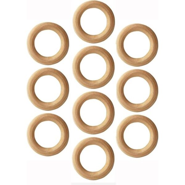Penta Angel Anillos de madera maciza 10 piezas de 2.165_1