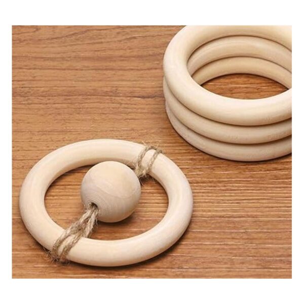 Penta Angel Anillos de madera maciza 10 piezas de 2.165_5