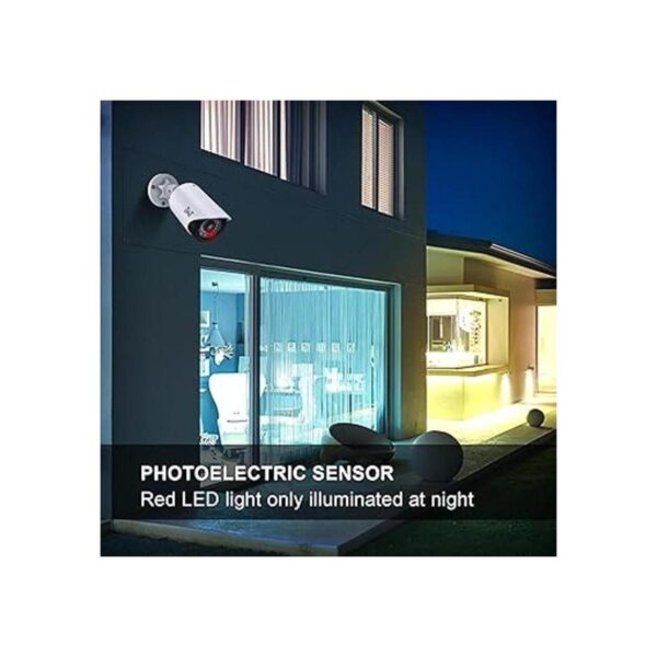 BNT Cámara de seguridad falsa con luz LED roja por la_5