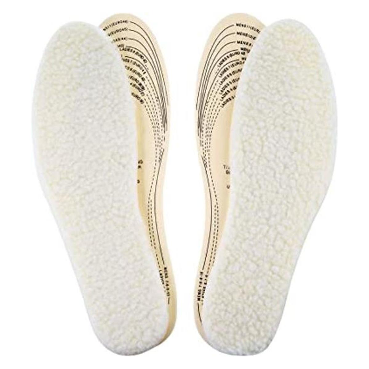 2 pares de plantillas de lana para zapatos de lana para