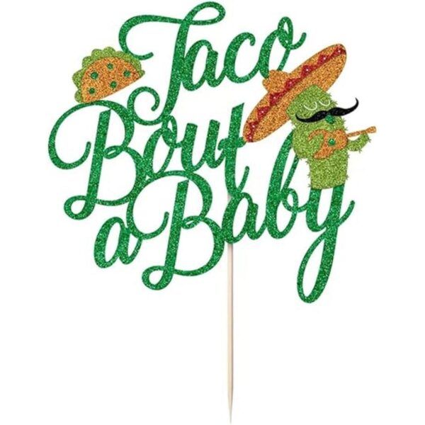 Qertesl Taco Bout A Baby Cake Decoración de pastel de_3