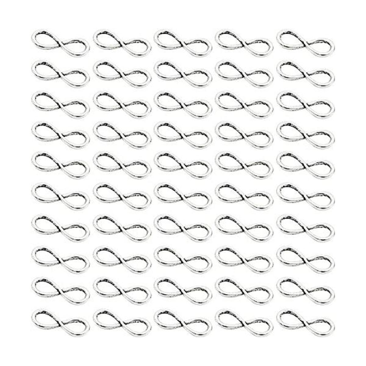 SYBKED Colgante con símbolo de infinito 50 piezas de
