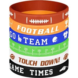 MIAHART 16 pulseras temáticas de fútbol de silicona para_1