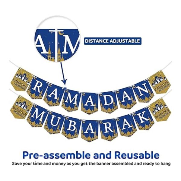 Ramadan Mubarak Banner Decoración de Ramadan Mubarak