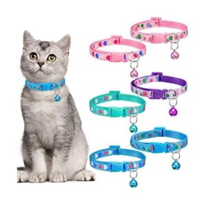 Frienda Collar de gato con campana ajustable diseño de