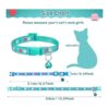 Frienda Collar de gato con campana ajustable diseño de