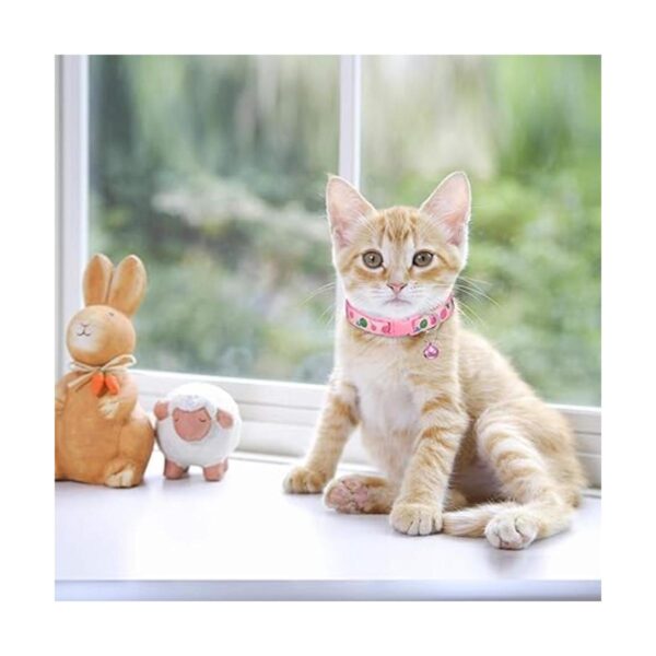Frienda Collar de gato con campana ajustable diseño de