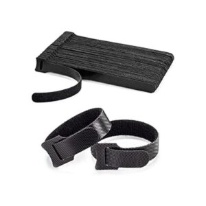 OneLeaf 80 bridas reutilizables para cables color negro_1