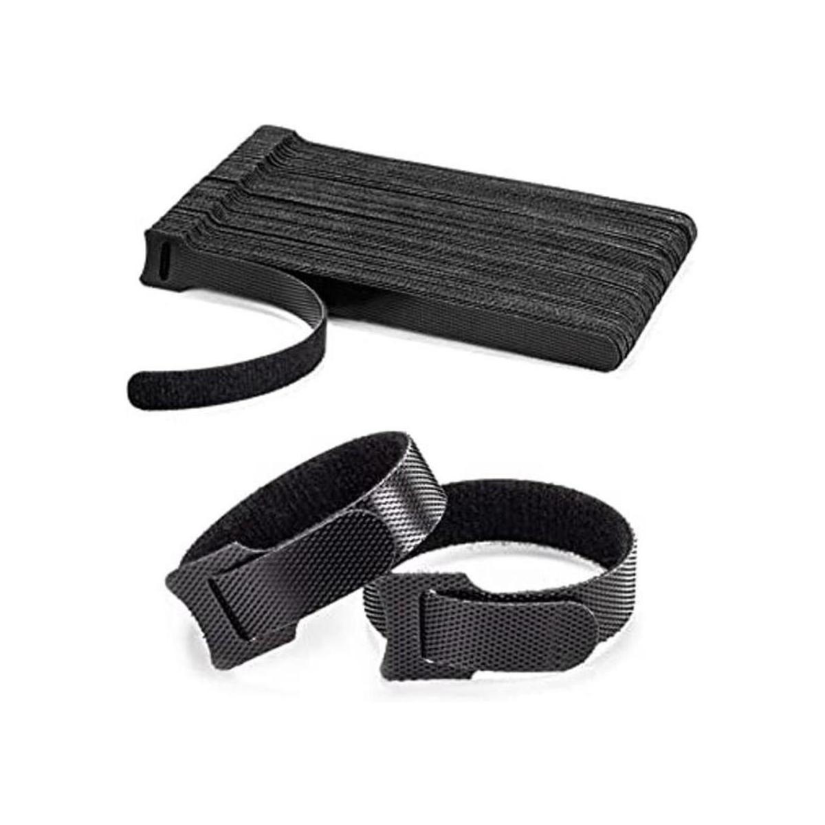 OneLeaf 80 bridas reutilizables para cables color negro