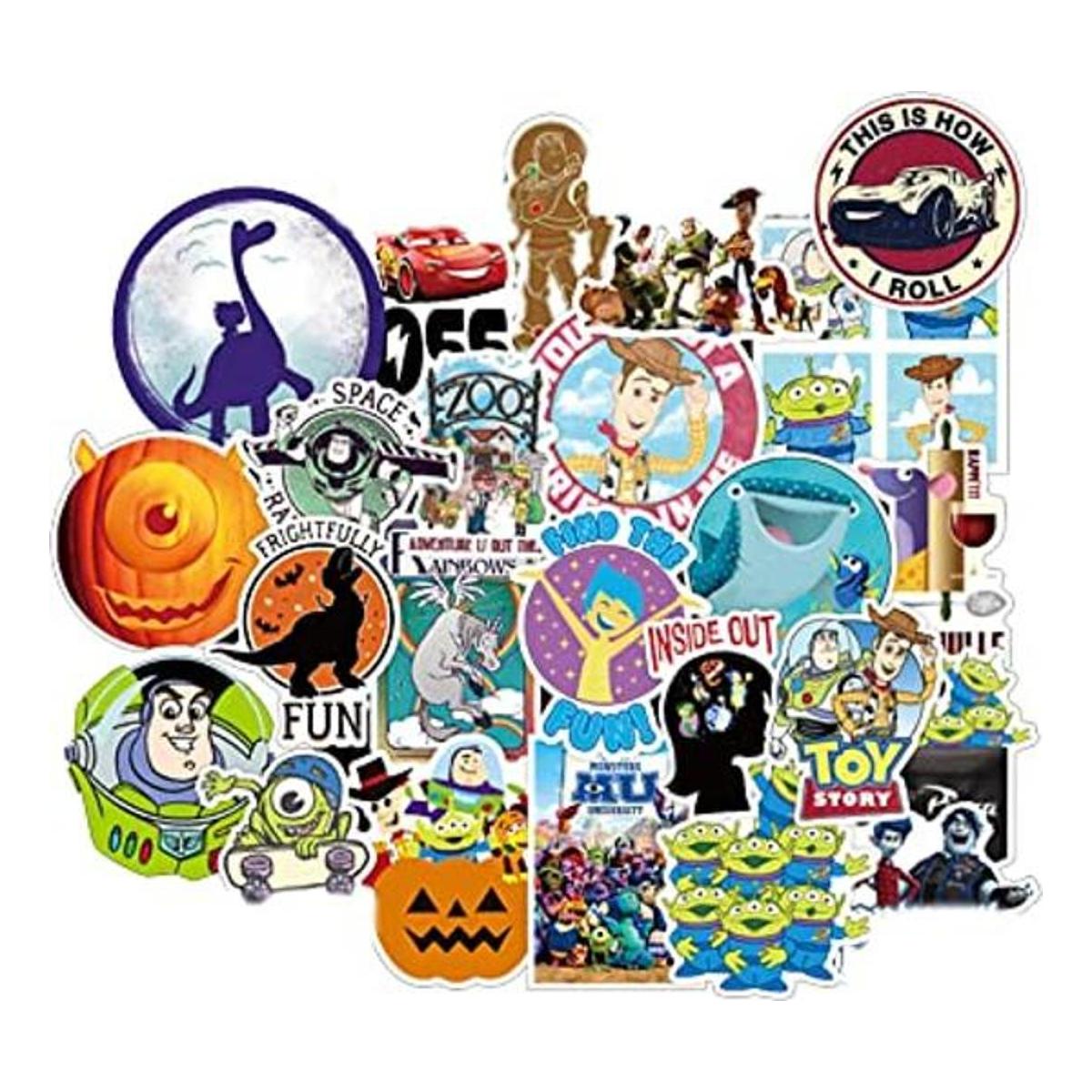 Pixar Animation Studios 100 pegatinas de animación