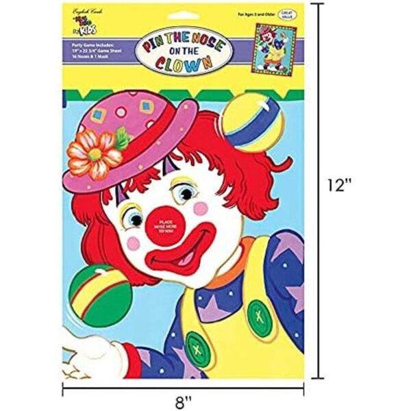 Pin The Nose On The payaso juego para niños Póster_5