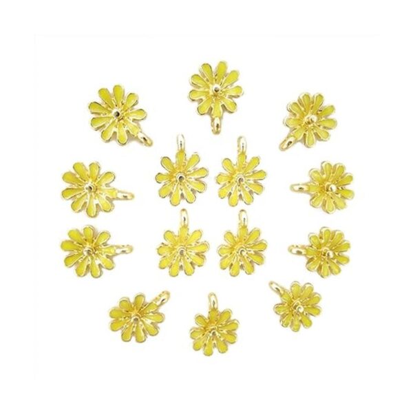 Honbay Colgante de 30 piezas de esmalte de margarita para