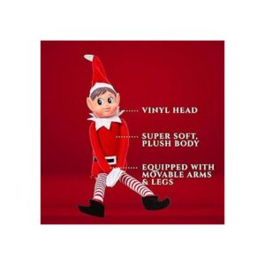 Juguete de peluche de elfo navideño que se comporta mal_3