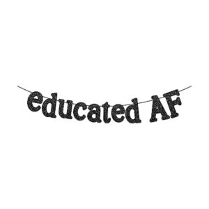 Banner negro educado con purpurina 10 pies sin