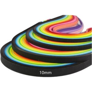 ODETOJOY Juego de tiras de papel Quilling de 0.394 in 260