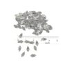 JIALEEY 100 dijes de plata antigua Hamsa con símbolo de_6