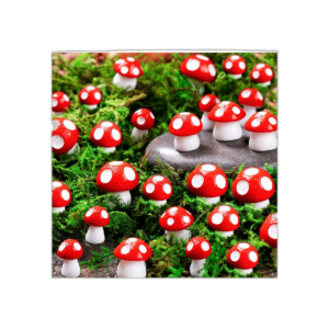 60 piezas de setas pequeñas preciosas Decoración para