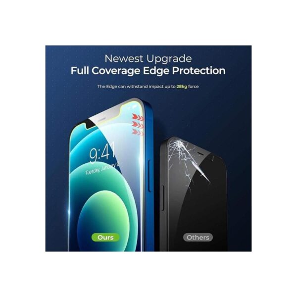 ORIbox Protector de pantalla de cristal para iPhone 12 Pro
