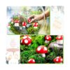 60 piezas de setas pequeñas preciosas Decoración para