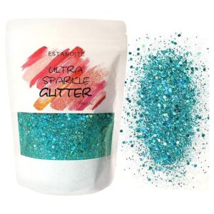 Brillantina gruesa holográfica de 3.53 oz purpurina para