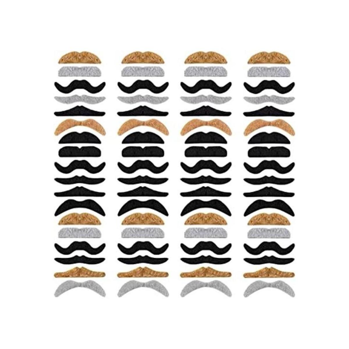 72 bigotes falsos novedosos accesorios de disfraz