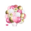 Globos de látex color oro rosa 60 globos de confeti rosa_1