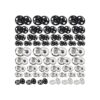 TOAOB Juego de 100 botones a presión para coser ropa