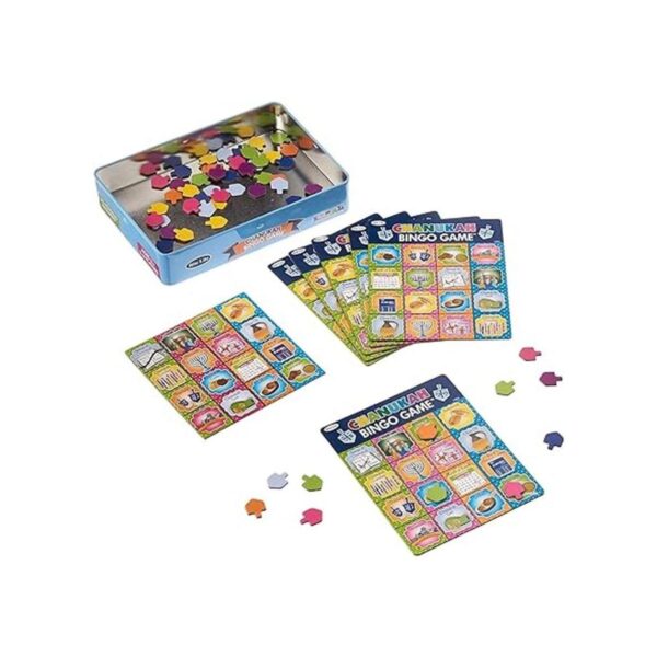 Rite Lite gac2n Chanukah Juego de bingo multicolor_4