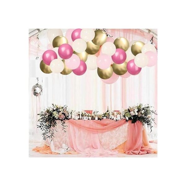 Globos de látex color oro rosa 60 globos de confeti rosa_5